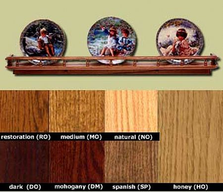 Plate Rail - Solid Oak